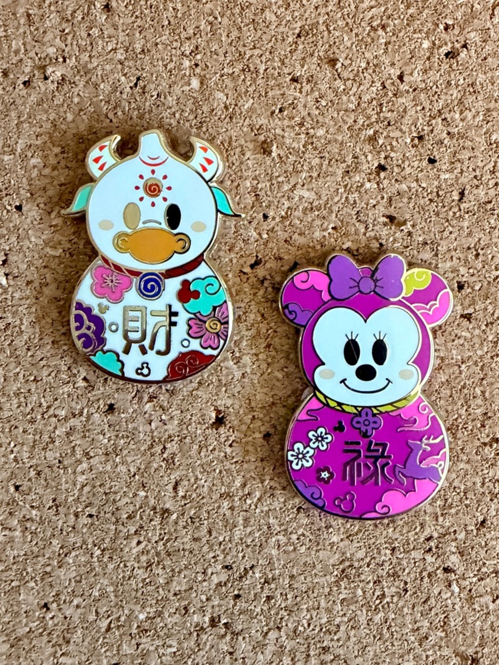 Disney Lunar New Year Enamel Pins - Set of 2 Pins